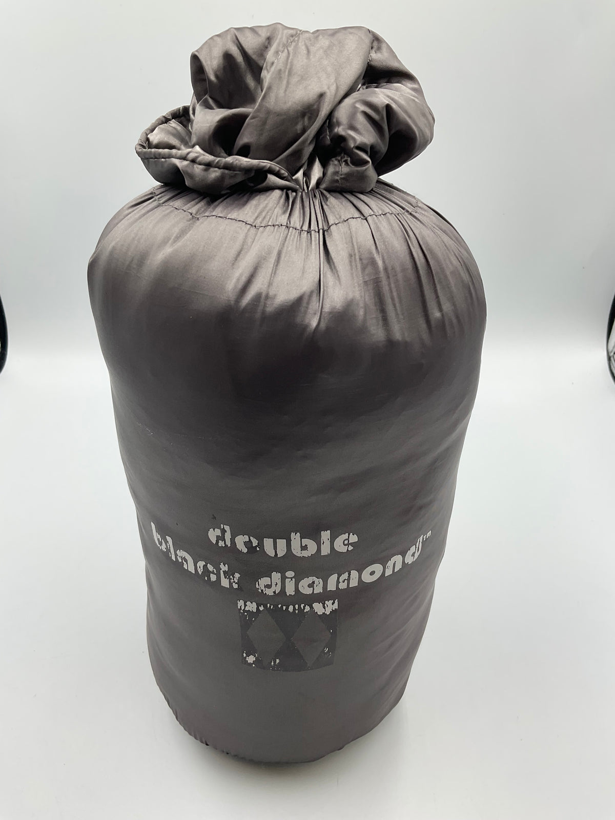 Double Black Diamond Packable Down Throw Blanket 60x70 Grey Sack 700 Fill Power
