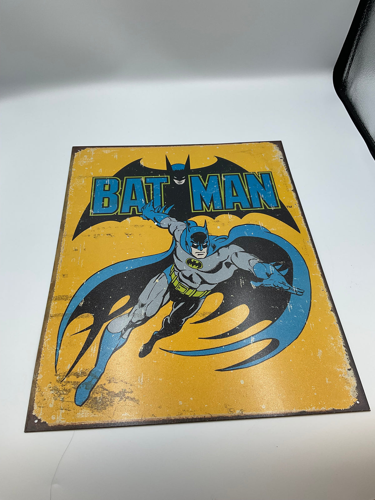 Batman Retro Metal Tin Sign Vintage Comic Book Style Wall Art Decor