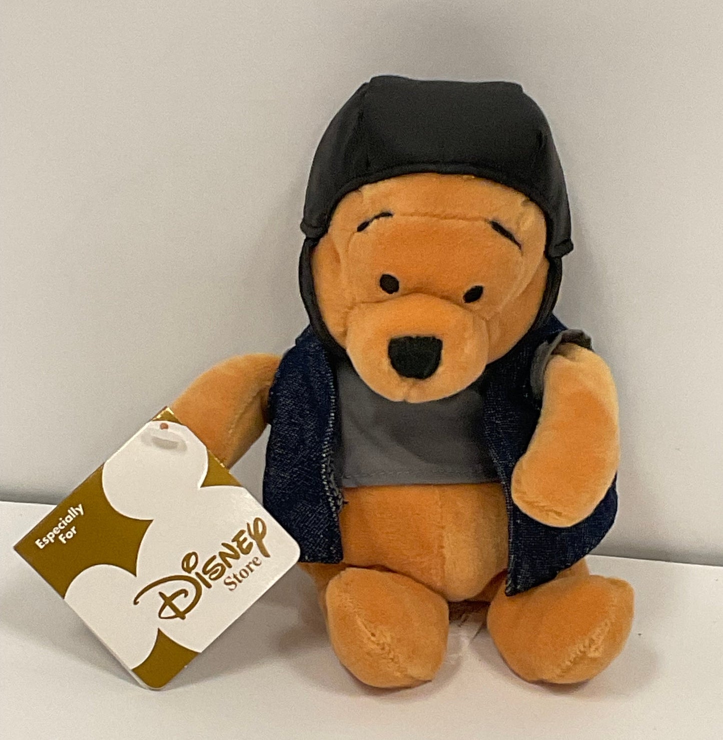 Biker Winnie the Pooh Bear & Friends Vintage Mini Beanbag Beanie Plush Disney Collectible