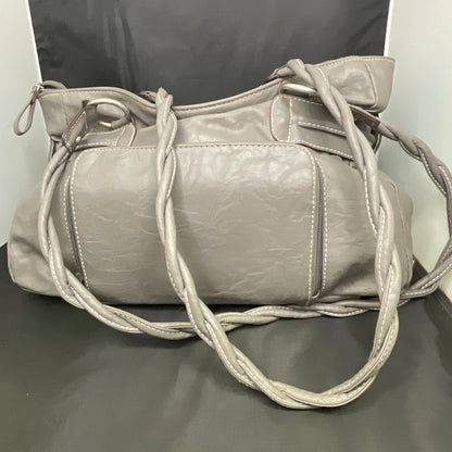 Gray Leather Rosetti Shoulderbag