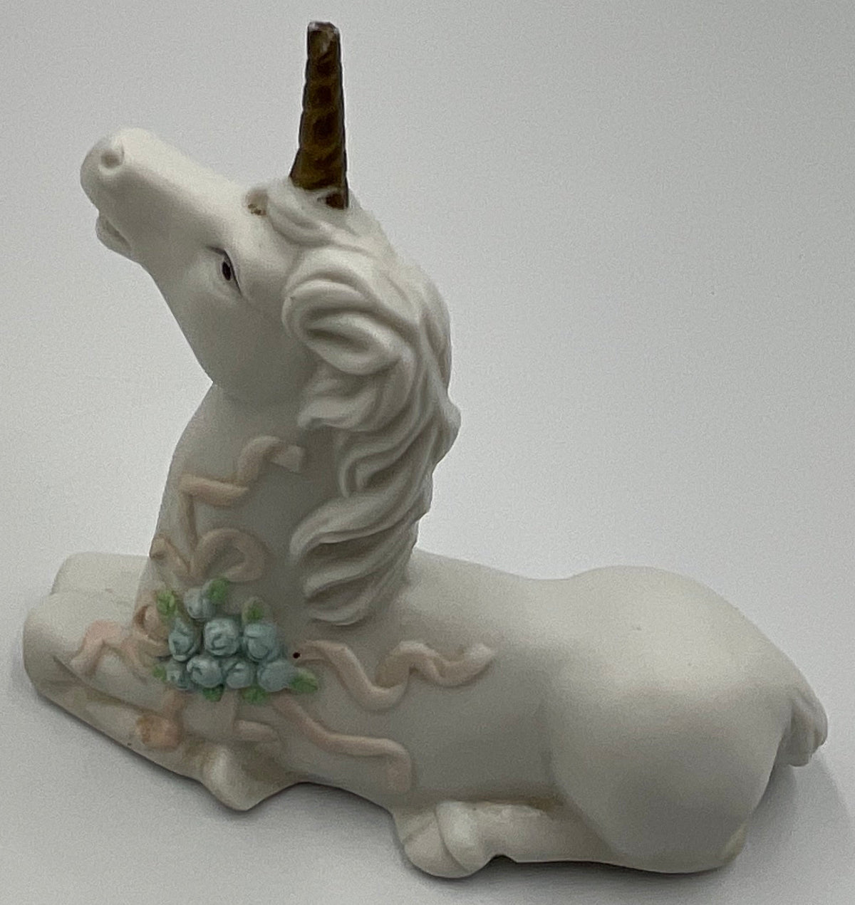 Vintage Ceramic Lying Unicorn figurine
