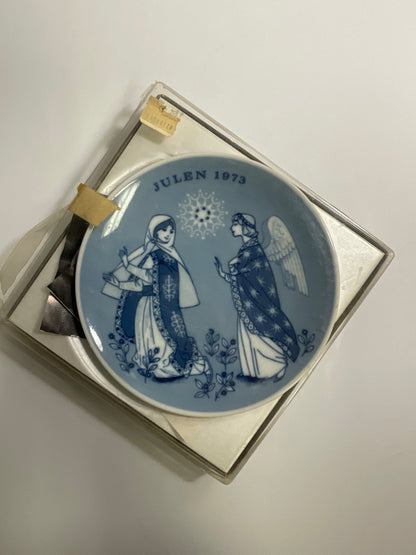 Julen Porsgrund Vintage 1973 Promise of the Saviour Plate With Original Box