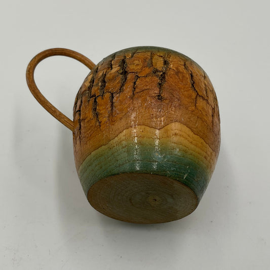 Handmade Vintage Small Wooden Meal Corn Jug Lindsborg Kansas