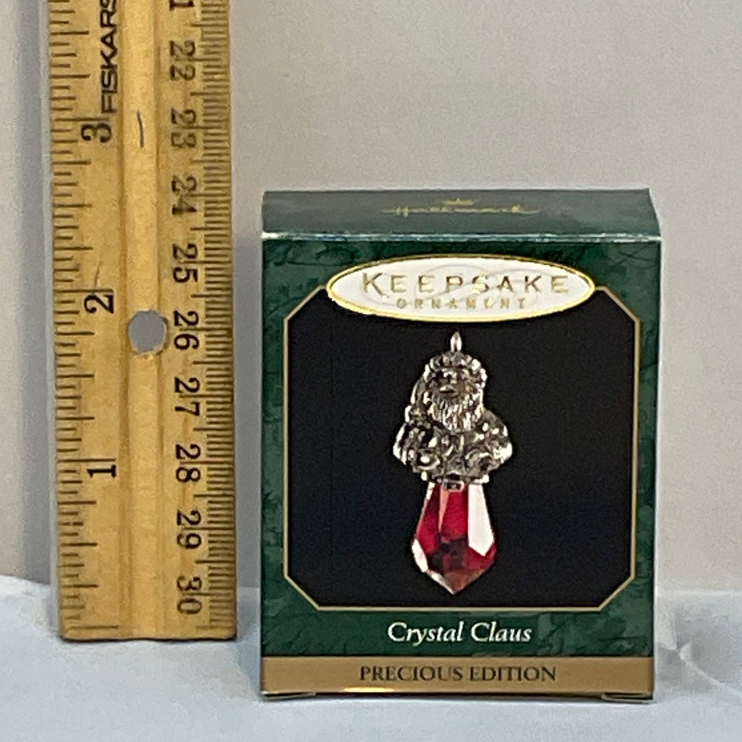 Miniature Vintage Hallmark Keepsake Ornament Precious Edition 1999 "Crystal Claus"