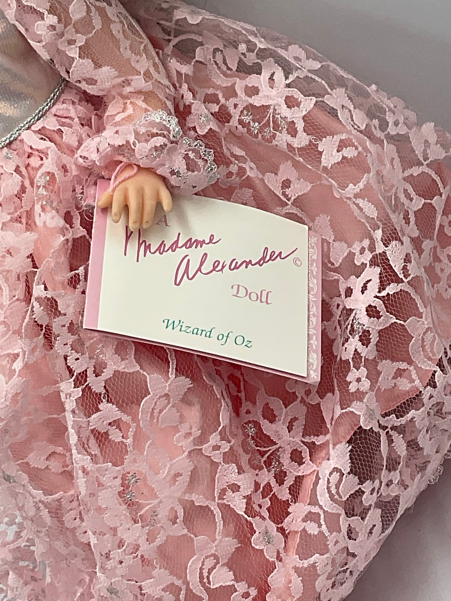 Vintage Madame Alexander The Wizard of Oz Glinda the Good Witch Doll with Tag , Pink Gown and Crown