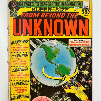 DC Super Size #9 From Beyond The Unknown Vintage 1971 DC Comic Book