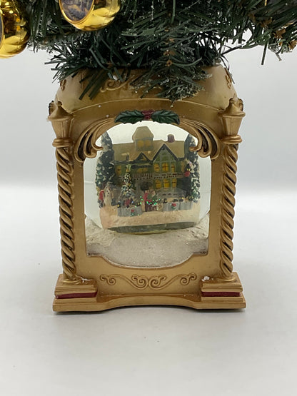 Thomas Kincaid Illuminated Musical Snow Globe Tabletop Christmas Tree