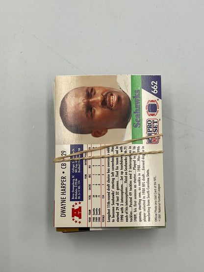 1991 Pro Set NFL Football Trading Cards 63 Card Lot Vintage
