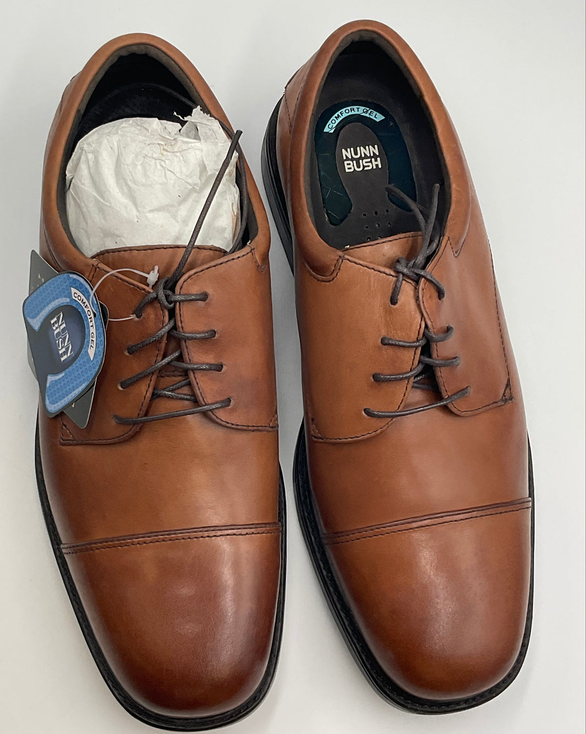 NUNN BUSH Crews Senator Men's Slip Resistant Work Shoe