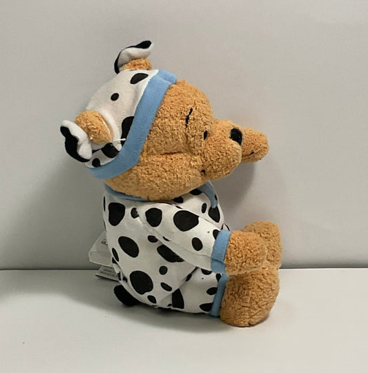 Baby Cow Pajamas Winnie the Pooh Bear Vintage Mini Beanbag Beanie Plush Disney Store Collectible