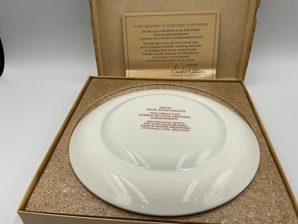 Avon Vintage Fifth Avon Anniversary Collector Plate