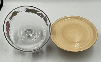 Noble Excellence Meritage Cheese Dish with Glass Dome