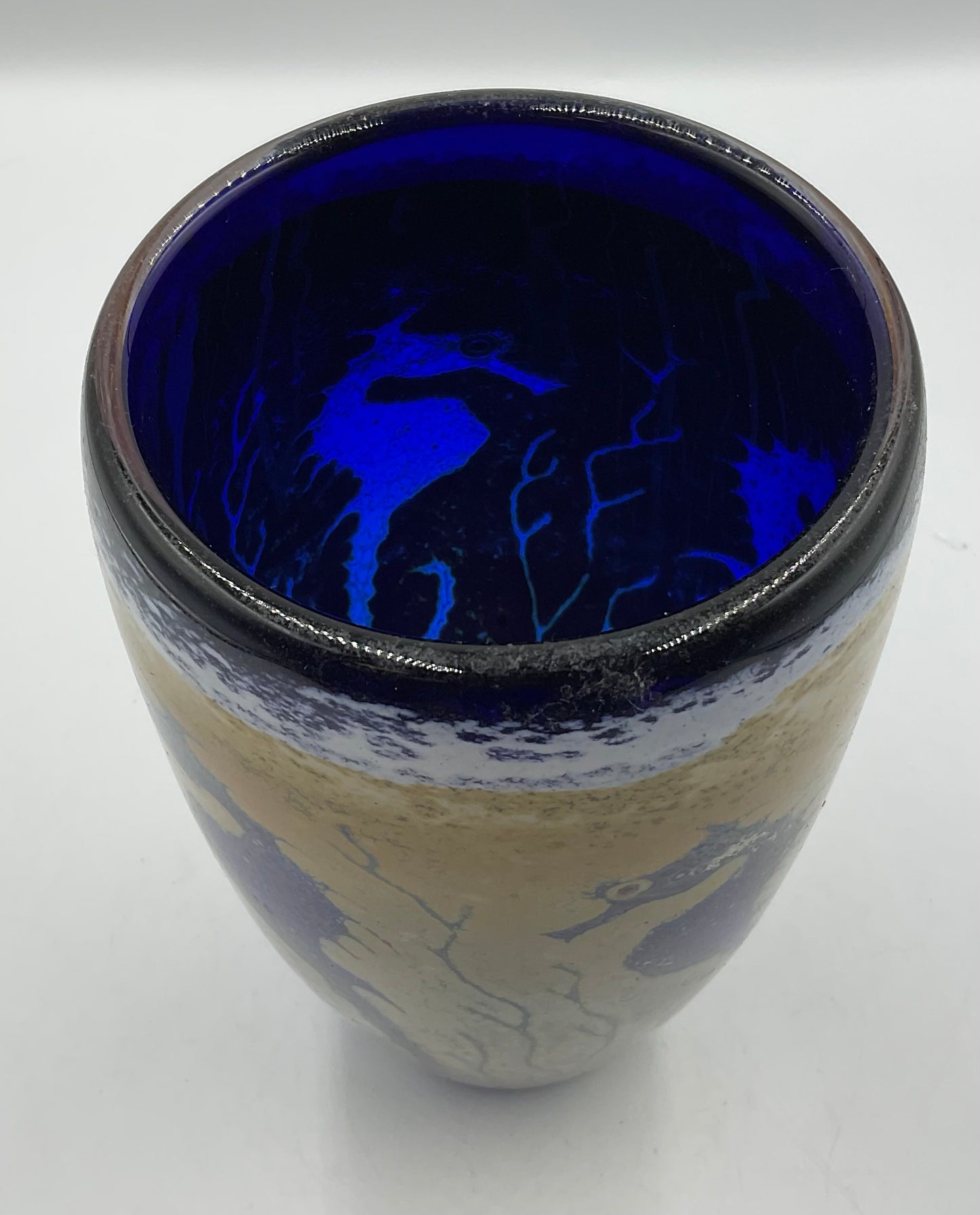 An American Craftman Bendzunas Cobalt Blue Vase
