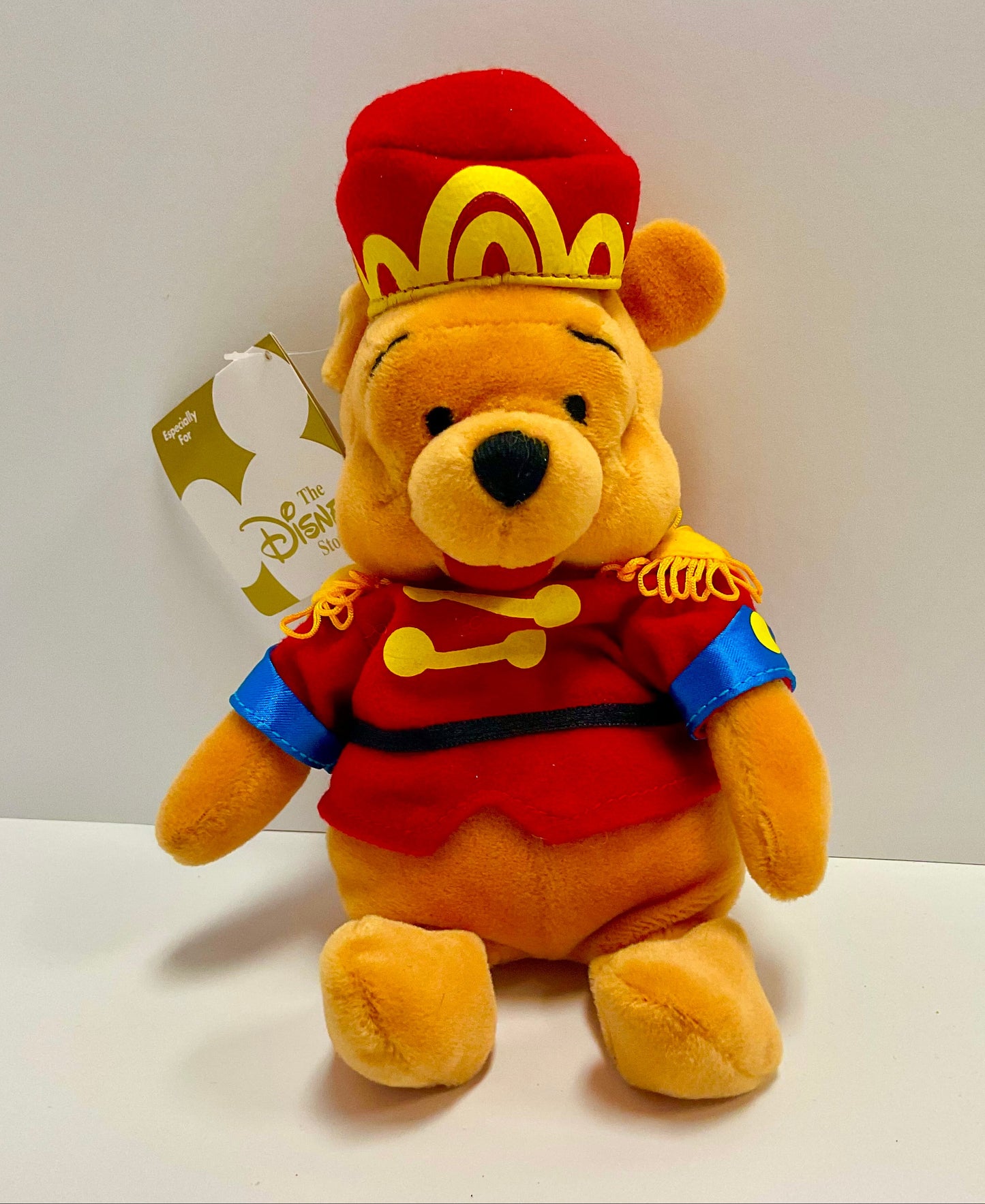 Winnie the Pooh Nutcracker Christmas Holiday Vintage Mini Beanbag Plush Disney Collectible