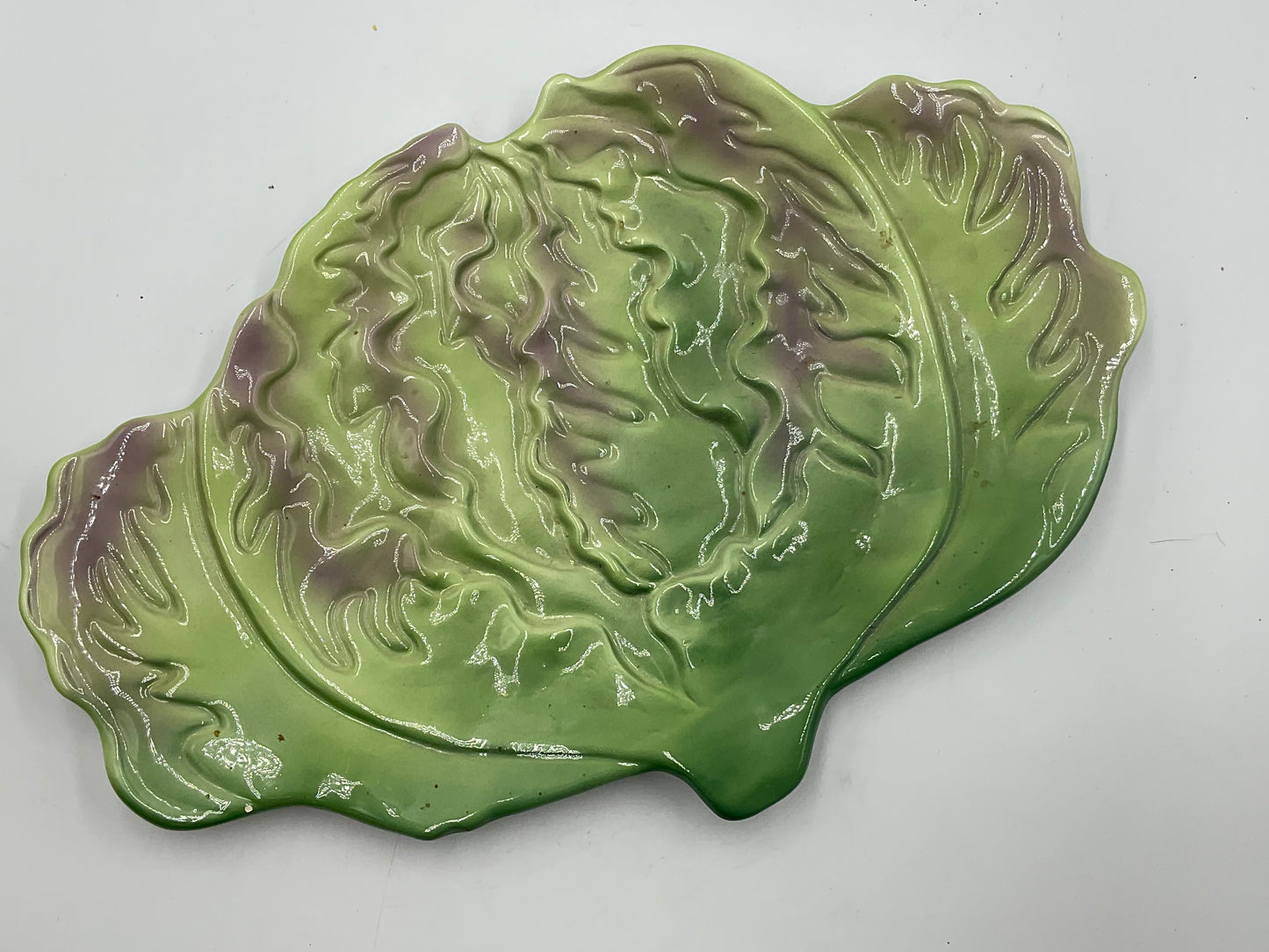 Ceramic Cabbage Leaf Serving Plate