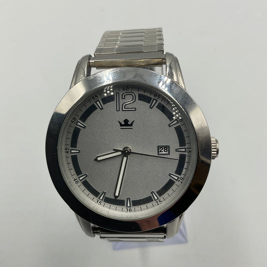 Sempre Silvertone Stainless Steel Quartz Watch New Battery Working Condition