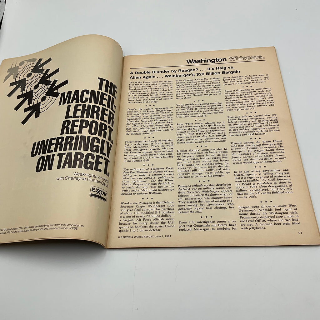 US News & World Report Nancy Reagan's Role June 1, 1981
