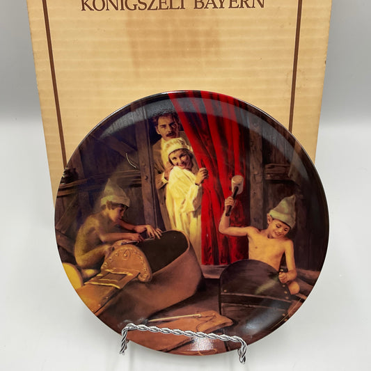 Konigszelt Bayern's The Shoemaker and the Elves Collector's Plate