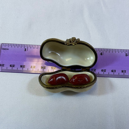 Peint Main Limoges France Limited #d 249/300 Collectible Authentic Vintage Hand Painted Porcelain Peanut