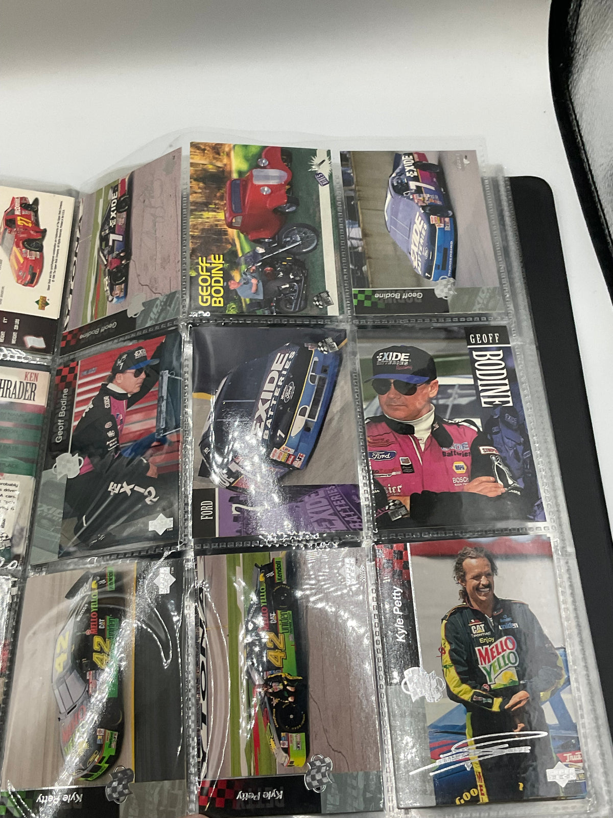 Vintage NASCAR Racing Trading Cards in Binder Album