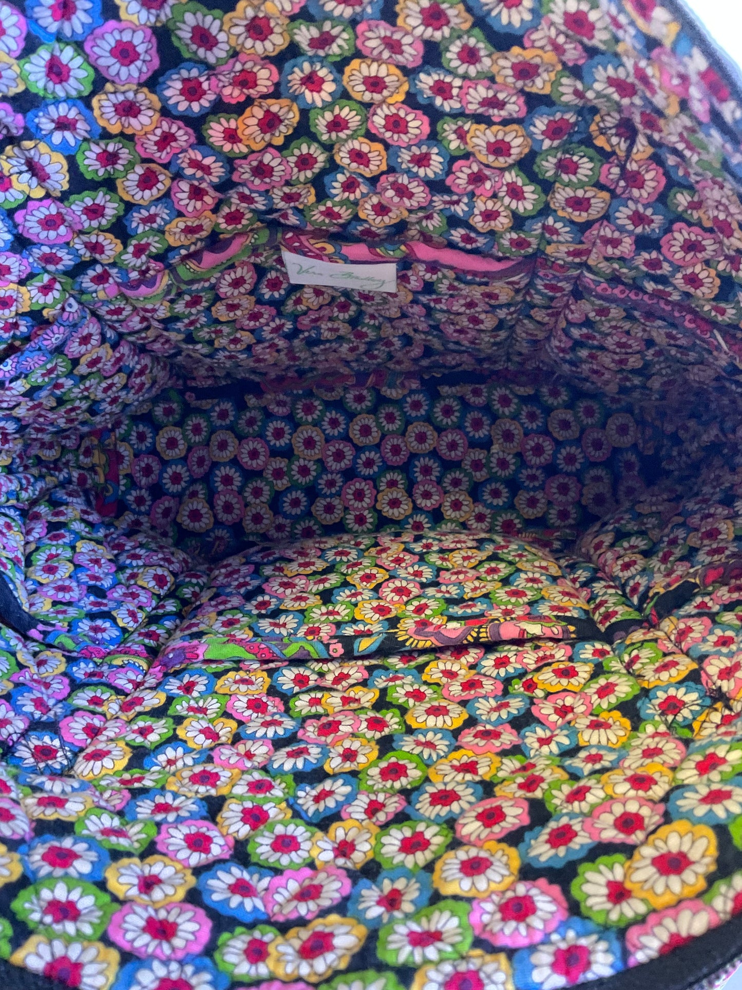 Vera Bradley Symphony in Hue Vibrant Colorful Quilted Large Tote Bag