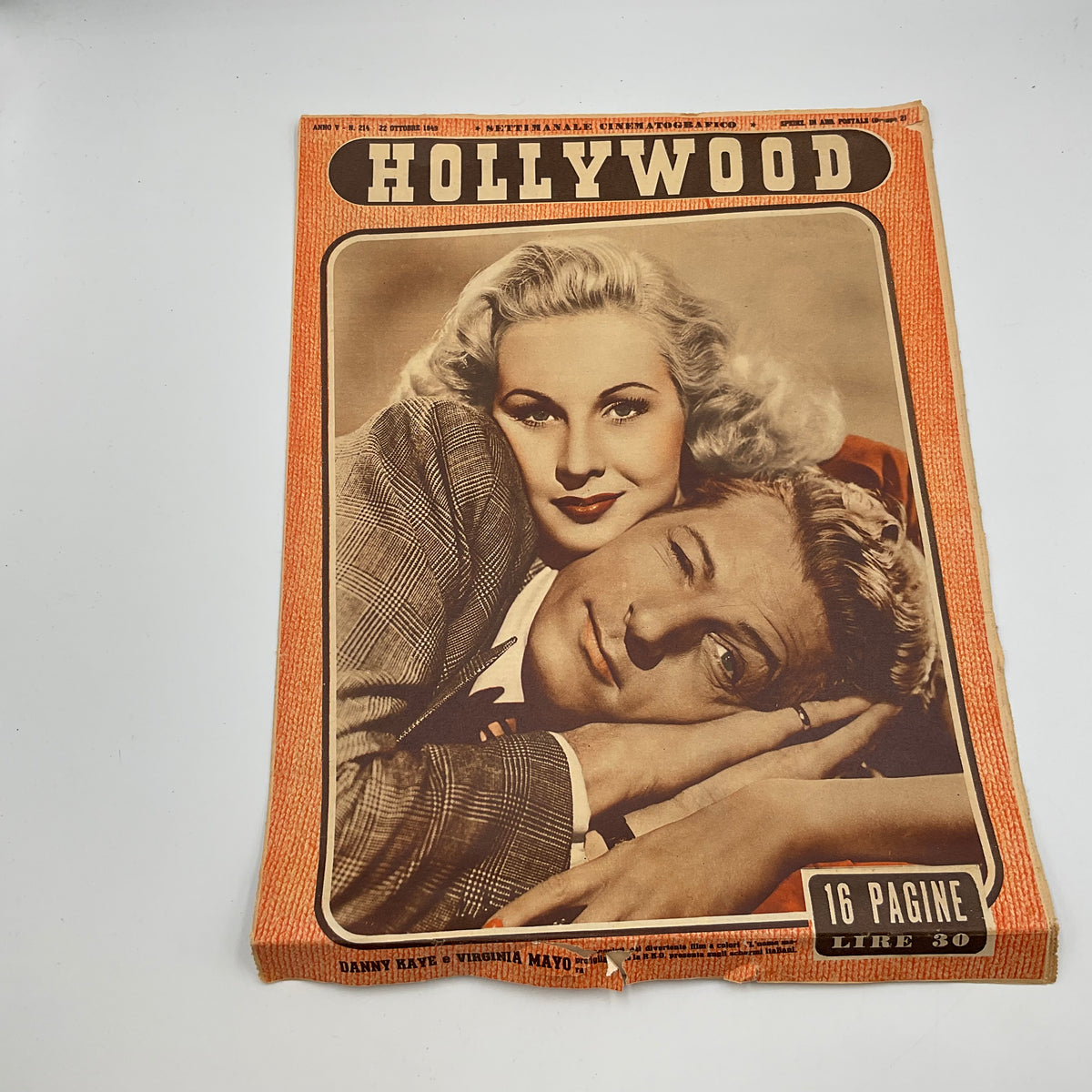 Vintage Italian Film Magazine Hollywood Dated June 23,1949
