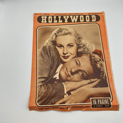Vintage Italian Film Magazine Hollywood Dated June 23,1949