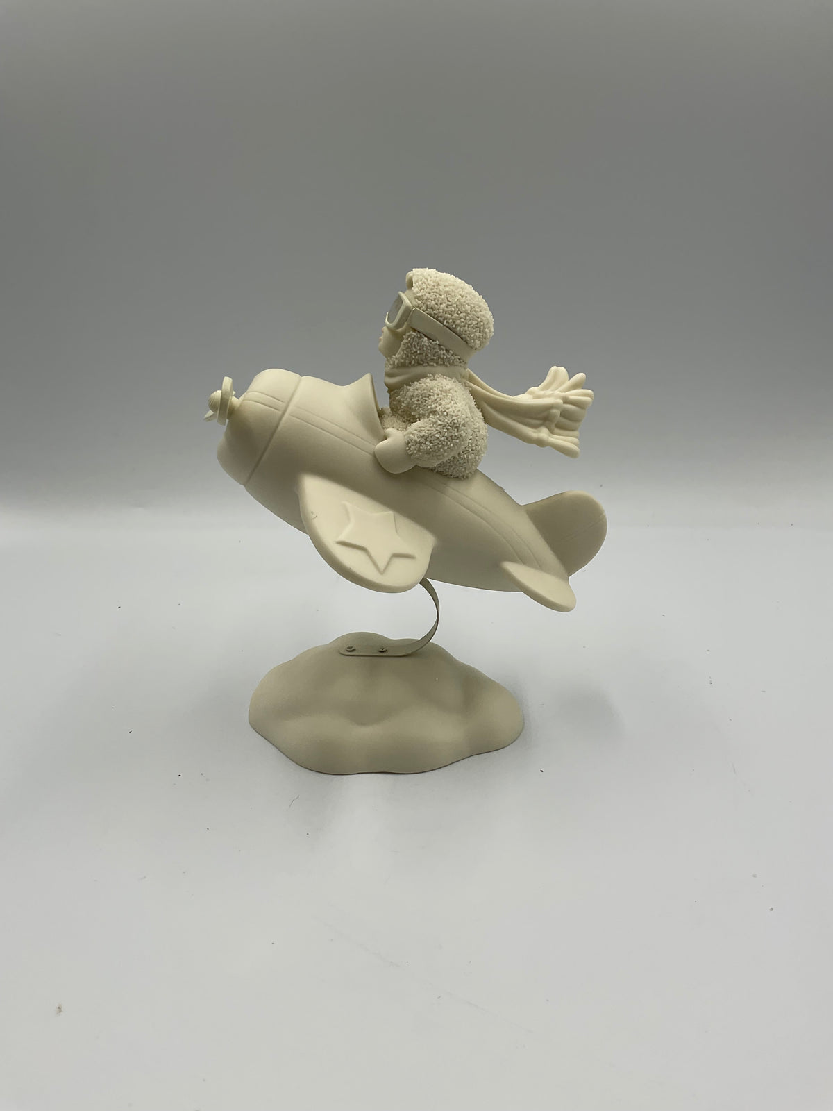 Department 56 Snowbabies I Can Fly Frosty Flight Airplane Figurine w/ Box