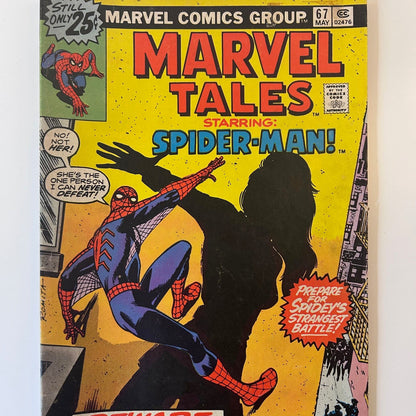 Marvel Tales Starring Spider-Man #67 Beware The Black Widow Vintage May 1976 Marvel Comics Group Comic Book