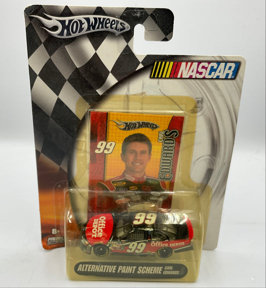 Carl Edwards Hot Wheels NASCAR 1/64 Diecast Car Alternative Paint #99 Office Depot