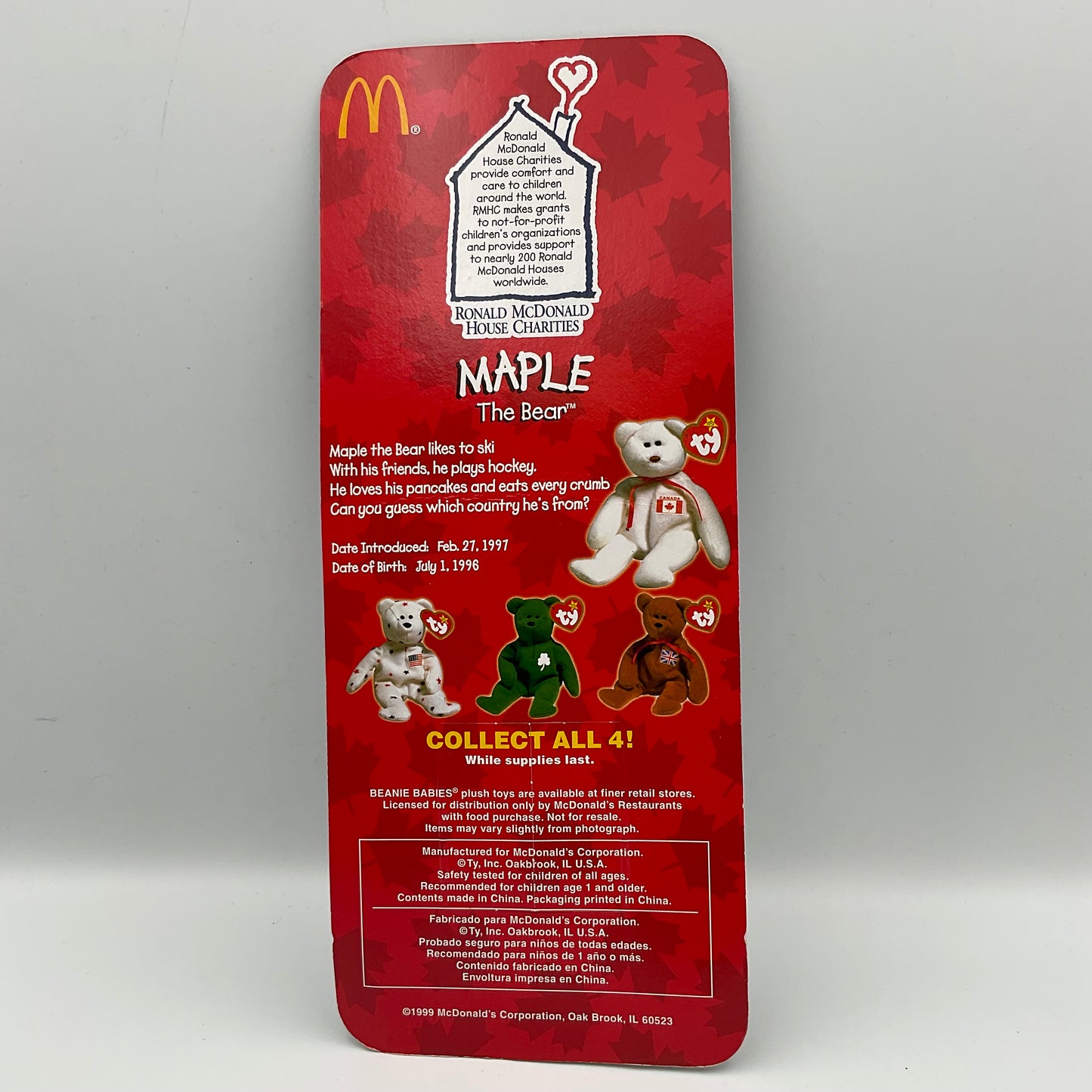 Ty Beanie Maple The Bear