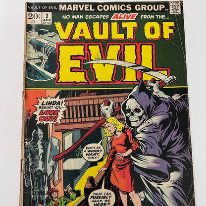 Marvel Comics Vault of Evil #2 Vintage April 1973