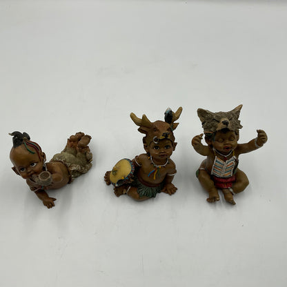 Vintage Resin “Indian Child” Figurines