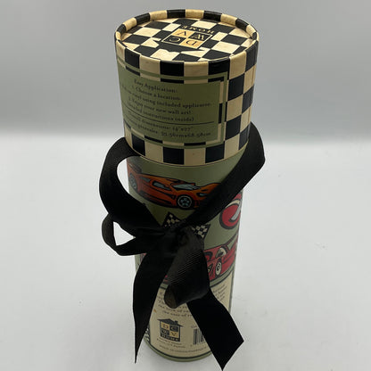 DCWV Home Race Car Removable Vinyl Wall Art Decals Checkerboard Tube