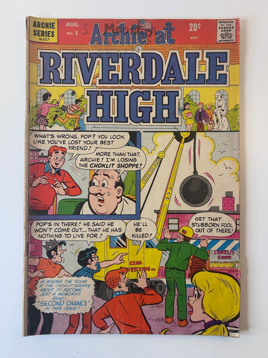 Archie Comics #1 Archie at Riverdale High Vintage 1972 Comic Book
