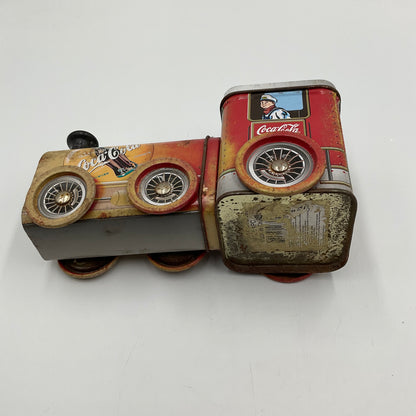 Vintage Coca-Cola Train Engine Tin Container