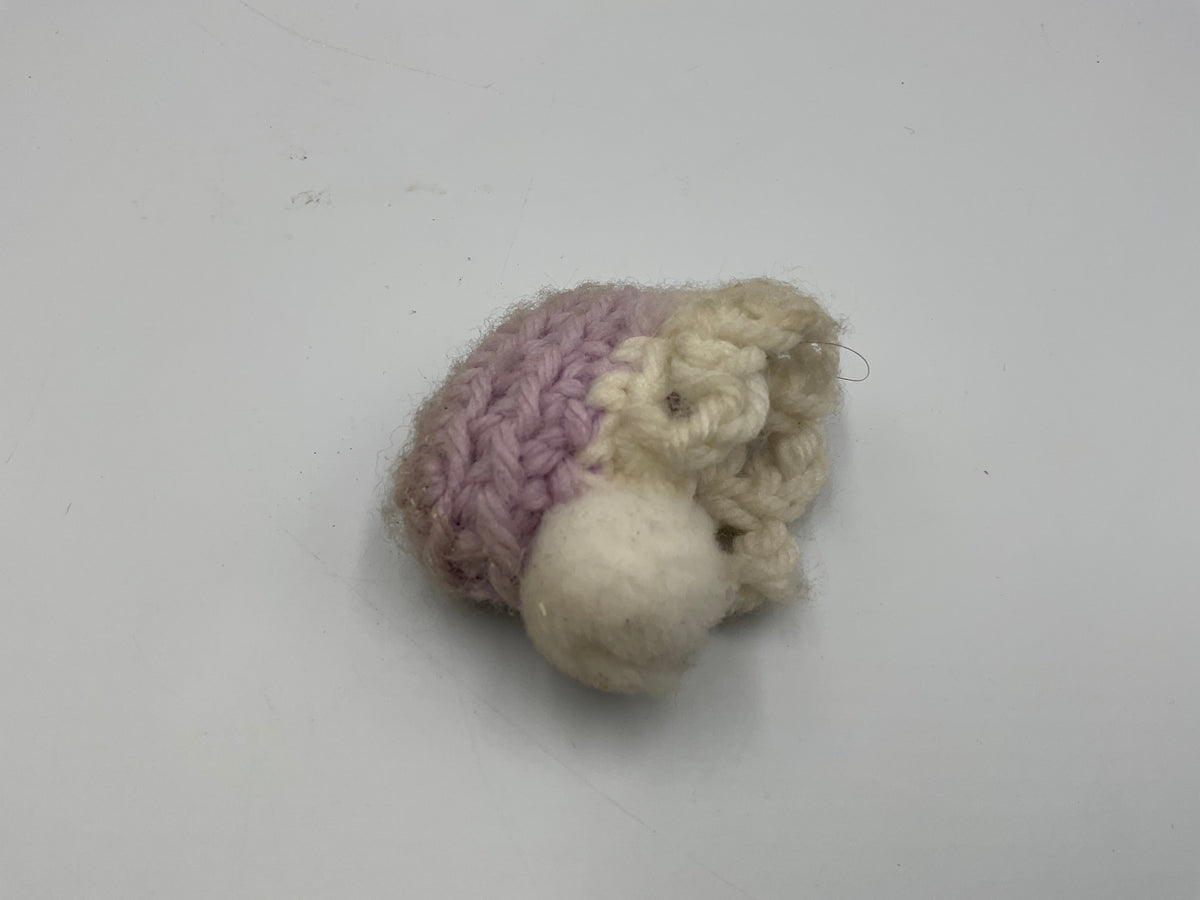 Vintage Doll Lavender Hand Crochet Victorian Dress Hat Handmade Outfit