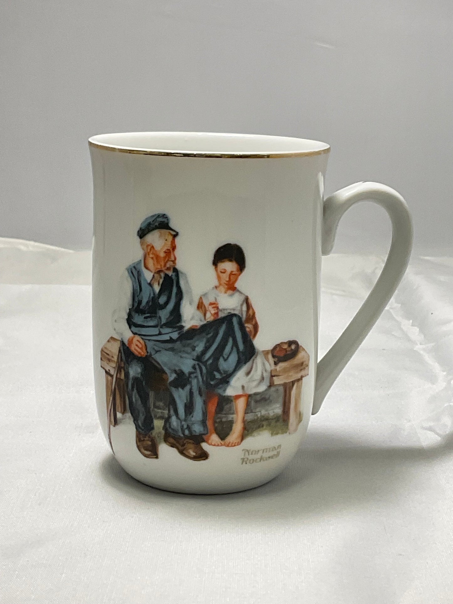 Norman Rockwell Museum Collectible Cup Vintage 1982 The Lighthouse Keeper's Daughter
