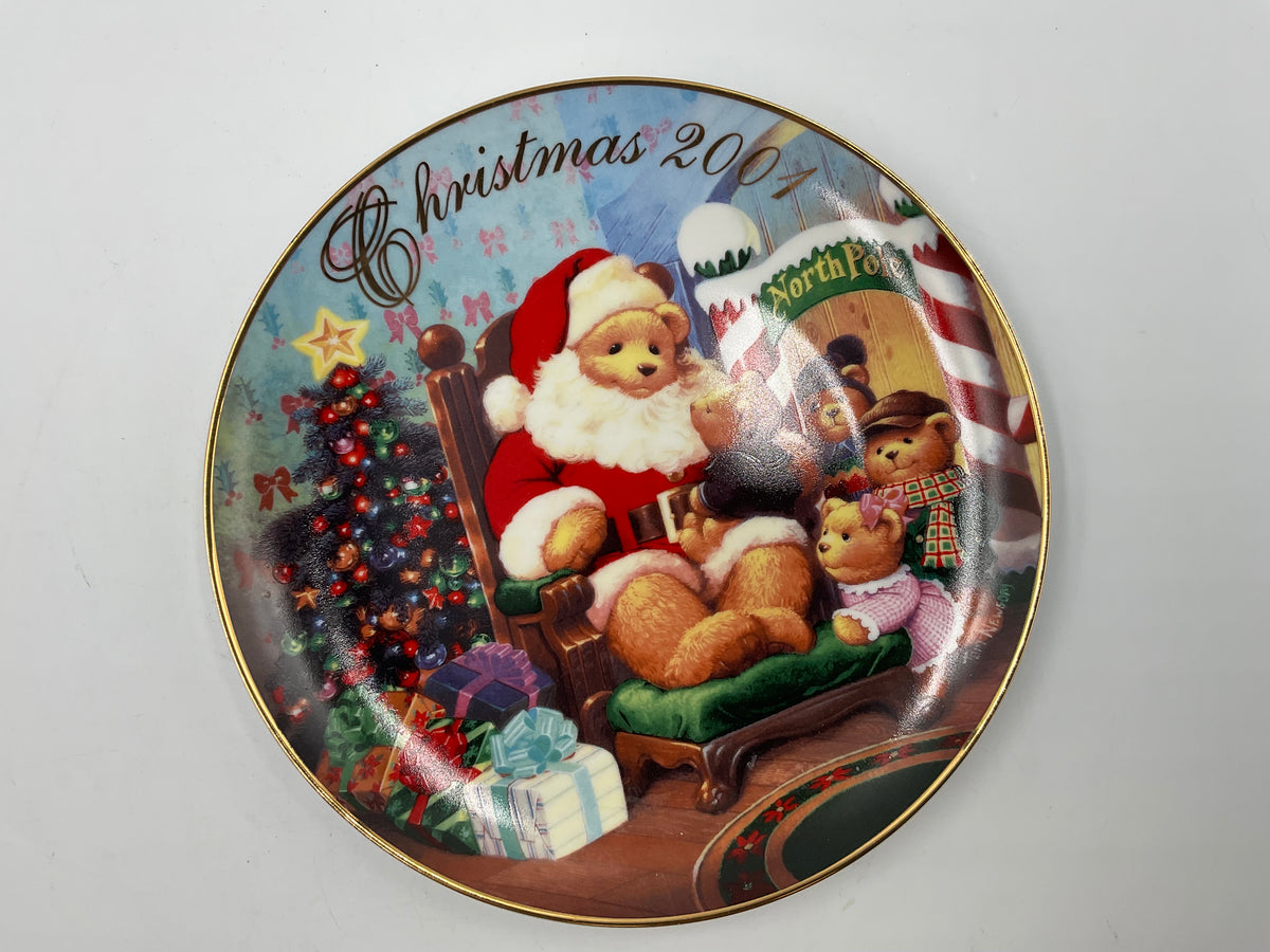 2001 Avon Collector’s Plate “A. Visit From Santa”