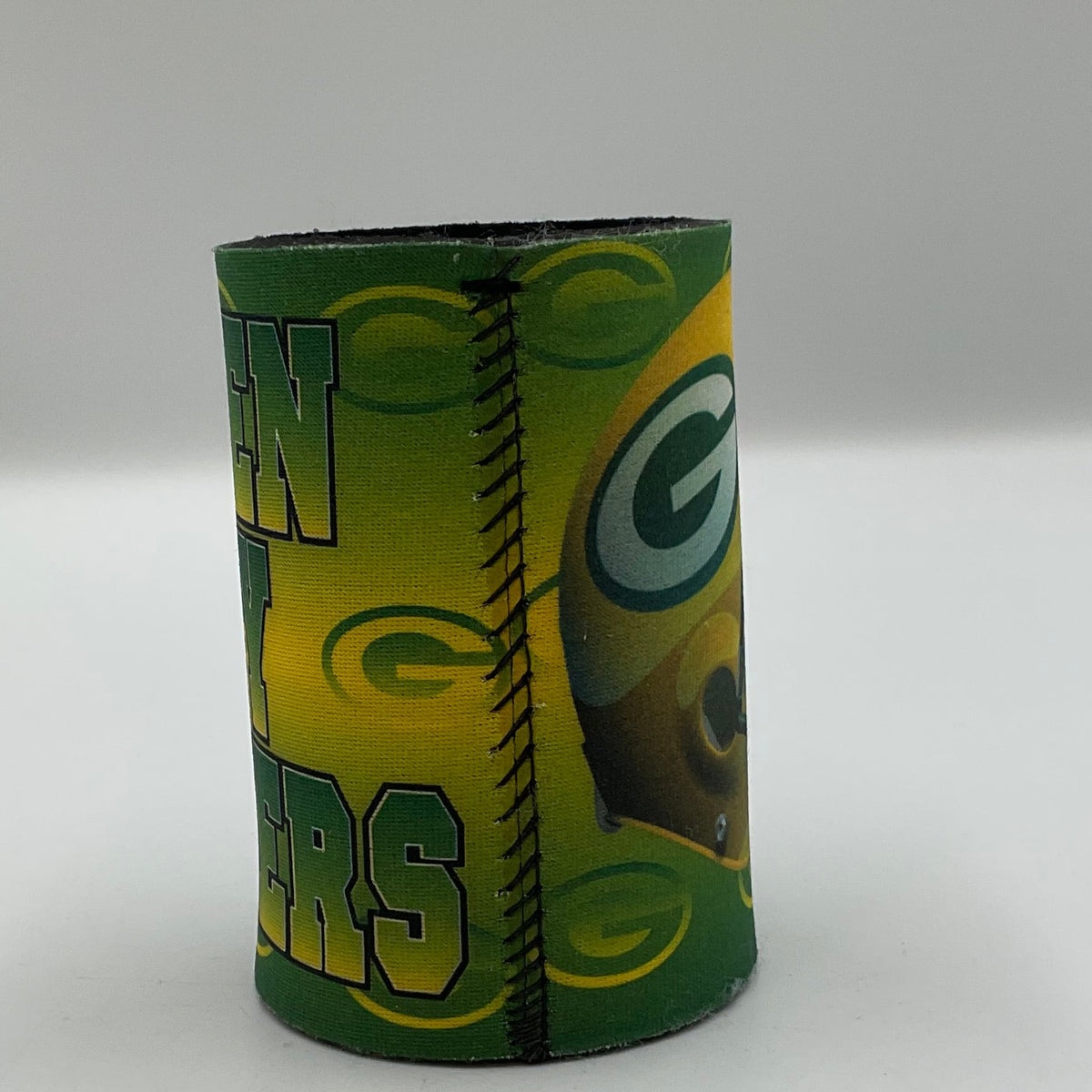 Neoprene Can Koozie Green Bay Packers Helmet Beverage Insulator