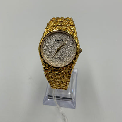 Gruen Precision Quartz Gold Tone Watch