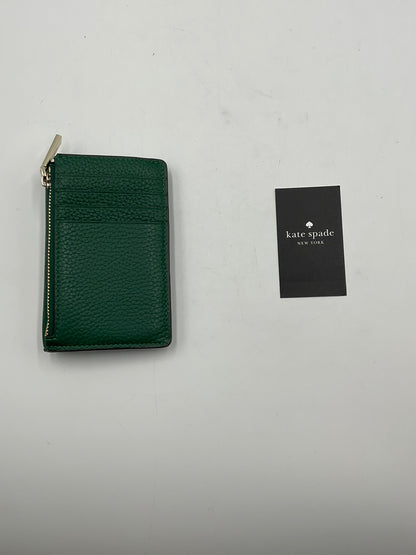 Kate Spade New York Forest Green Pebble Design Leather Wallet