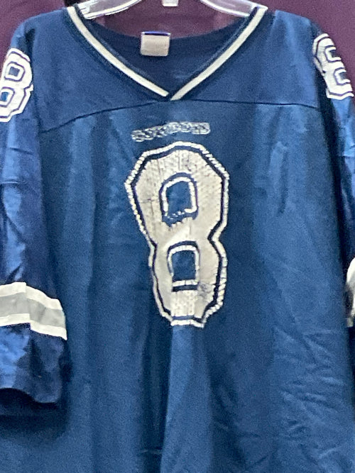 Vintage Troy Aikman Dallas Cowboys Jersey Blue 90s Champion NFL