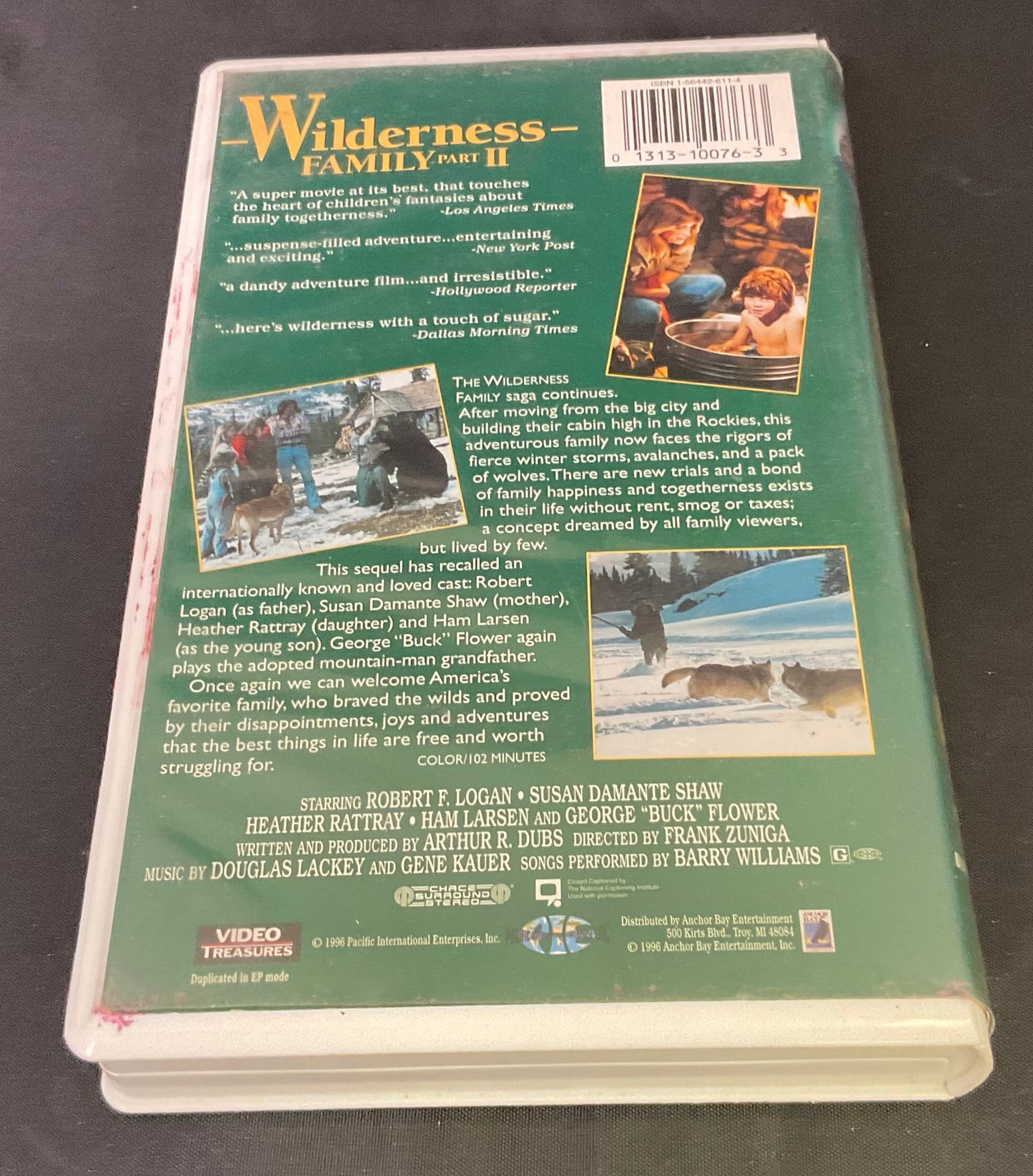 Wilderness Family Part 2 Vintage VHS Video Tape in Original Case