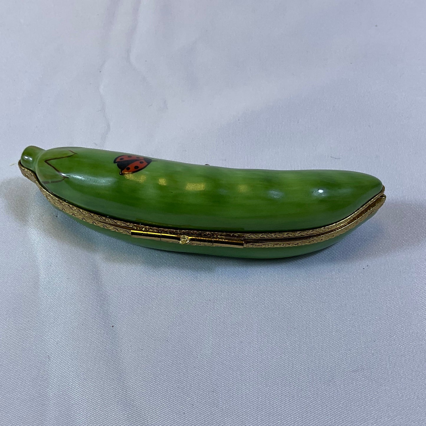 Peint Main Limoges France Authentic Vintage Collectible Hand Painted Porcelain Haricot Vert Green Bean
