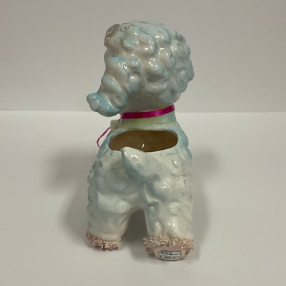 Samson Import Relpo Japan Vintage 1961 Pale Pink Ceramic Lamb Wearing Bow Tie