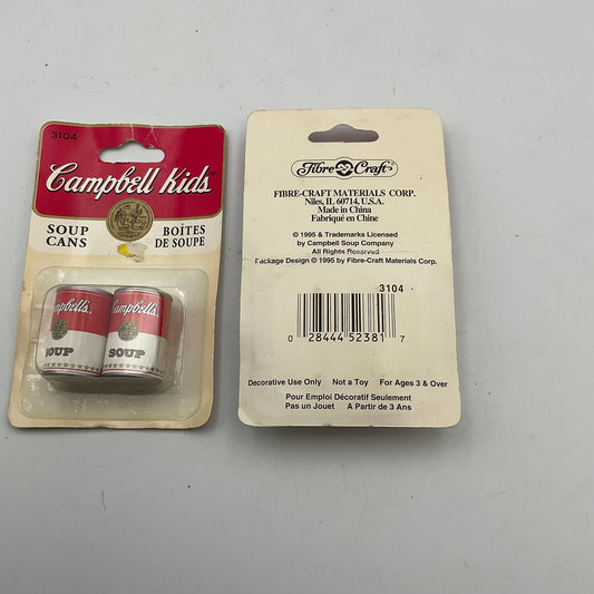 Campbell's Kids Soup Cans #3104 Vintage 1995