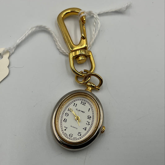Cup Me! Two Tone Clip White Face Clip On Watch
