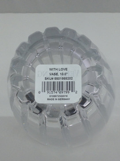 Vintage Vera Wang Wedgewood With Love Made in Germany Lead Crystal Vase