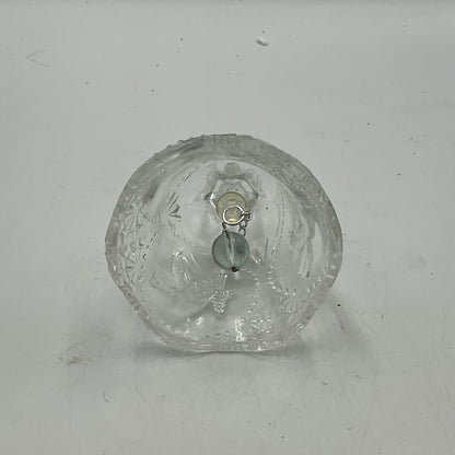 Vintage clear Pressed Glass Bell